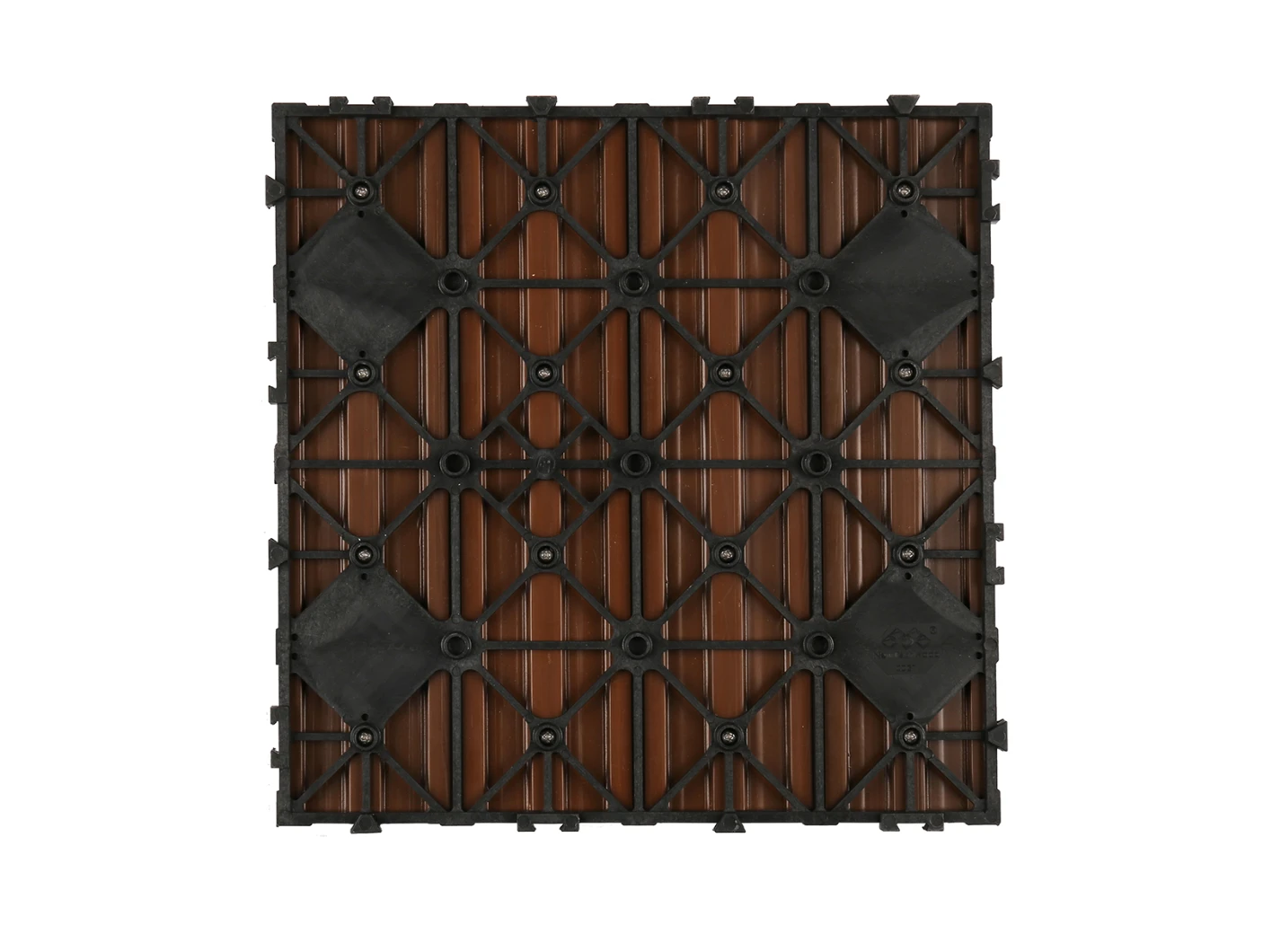 Vlondertegel composiet teak, 30 x 30 cm - Afbeelding 4